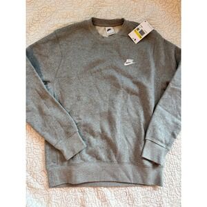 Nike Men's Crew Neck Sweatshirt Heather Gray Size Small #22‎